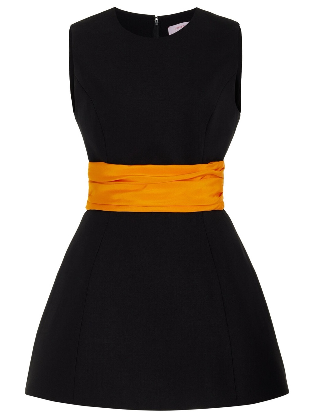 CAROLINA HERRERA RESORT 2025 FALL WINTER COLLECTION Cummerbund Stretch-Wool Top